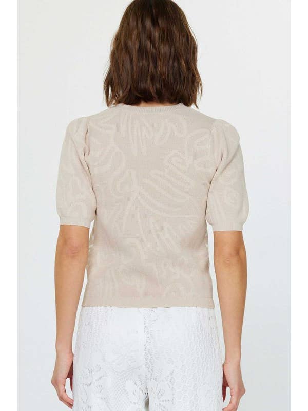 Current Air – Großhandel Strickoberteil – Damen – Abstraktes Muster Strickoberteil7