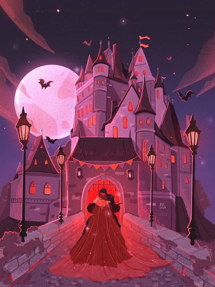 Vampire's Castle for wholesale by Brittany Keller Art