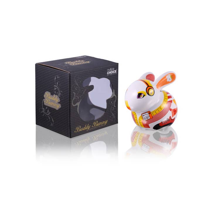 Silly Design - Venta al por mayor Tarro de monedas/hucha de cerdito - Alcancía Big Money Bank de porcelana con diseño Rabbit Runner1