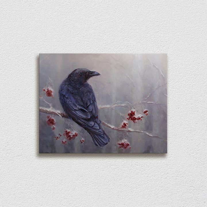 Whitworth Gallery - Wholesale Painting/Drawing - Winter Raven Painting on Canvas4