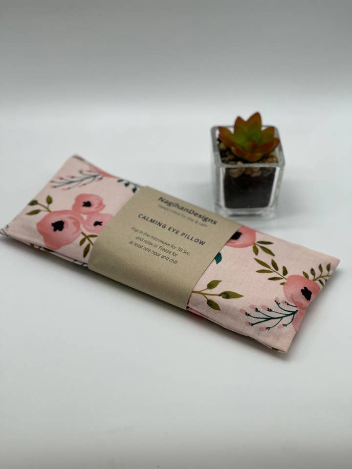 Weighted Eye Pillow filled with Flax & Lavender/eucalyptus for wholesale by NagihanDesigns