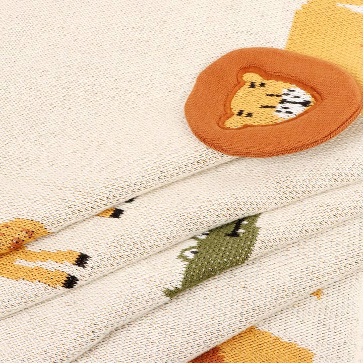 Viverano Organics - Wholesale Bedding Blanket - Kids & Baby - Savannah-Organic 3D Jacquard Sweater Knit Baby Blanket4