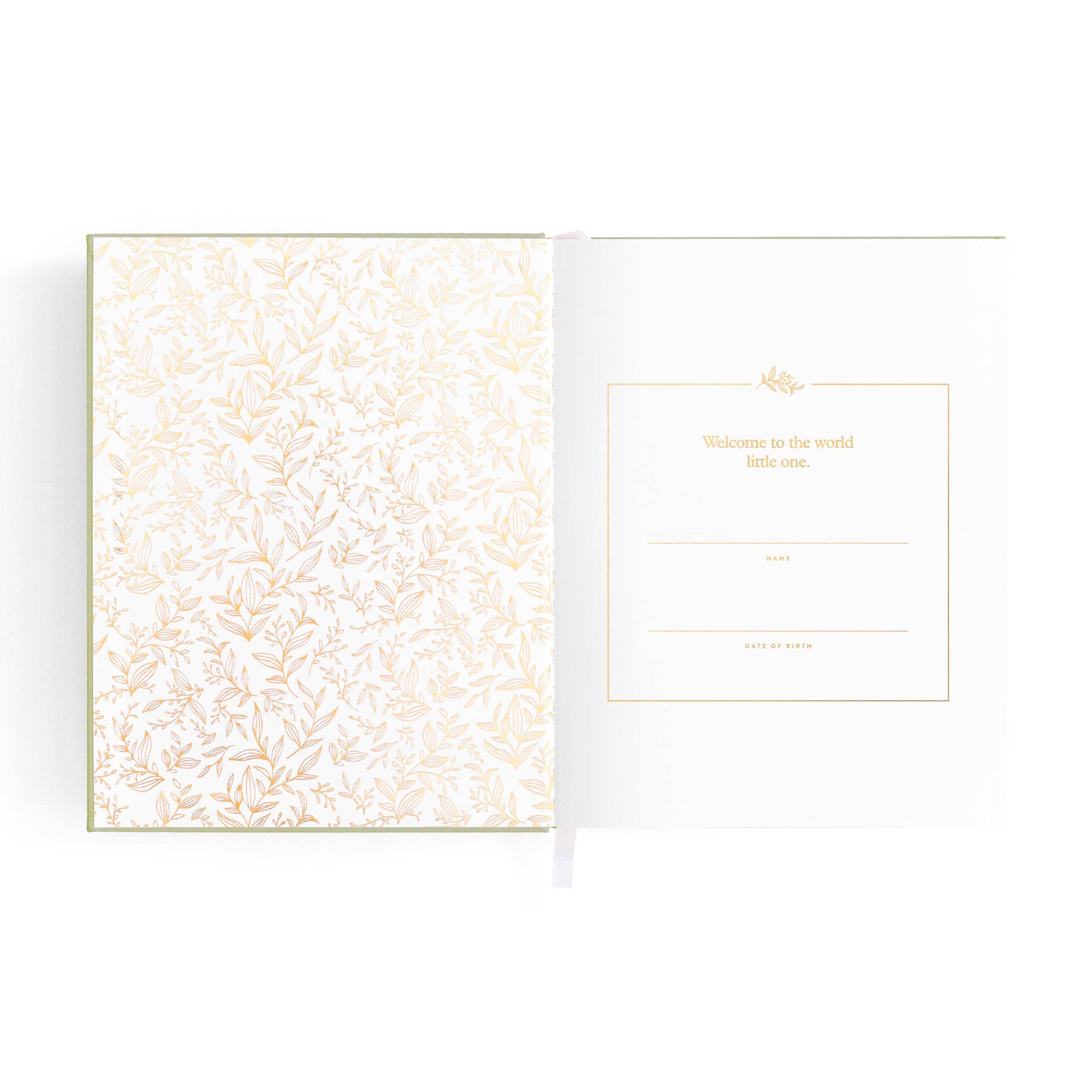 Fox & Fallow - Wholesale Memory book – Child & baby - Mini Baby Book Sage4