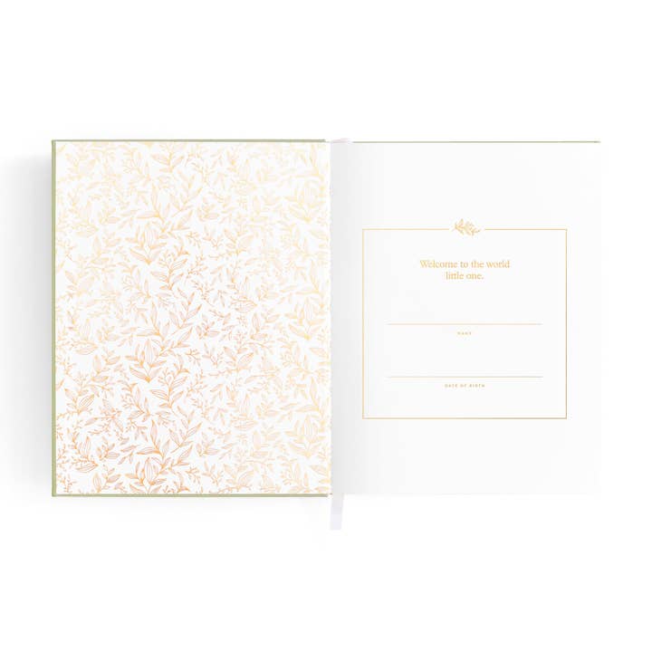 Fox & Fallow - Wholesale Memory book – Child & baby - Mini Baby Book Sage4