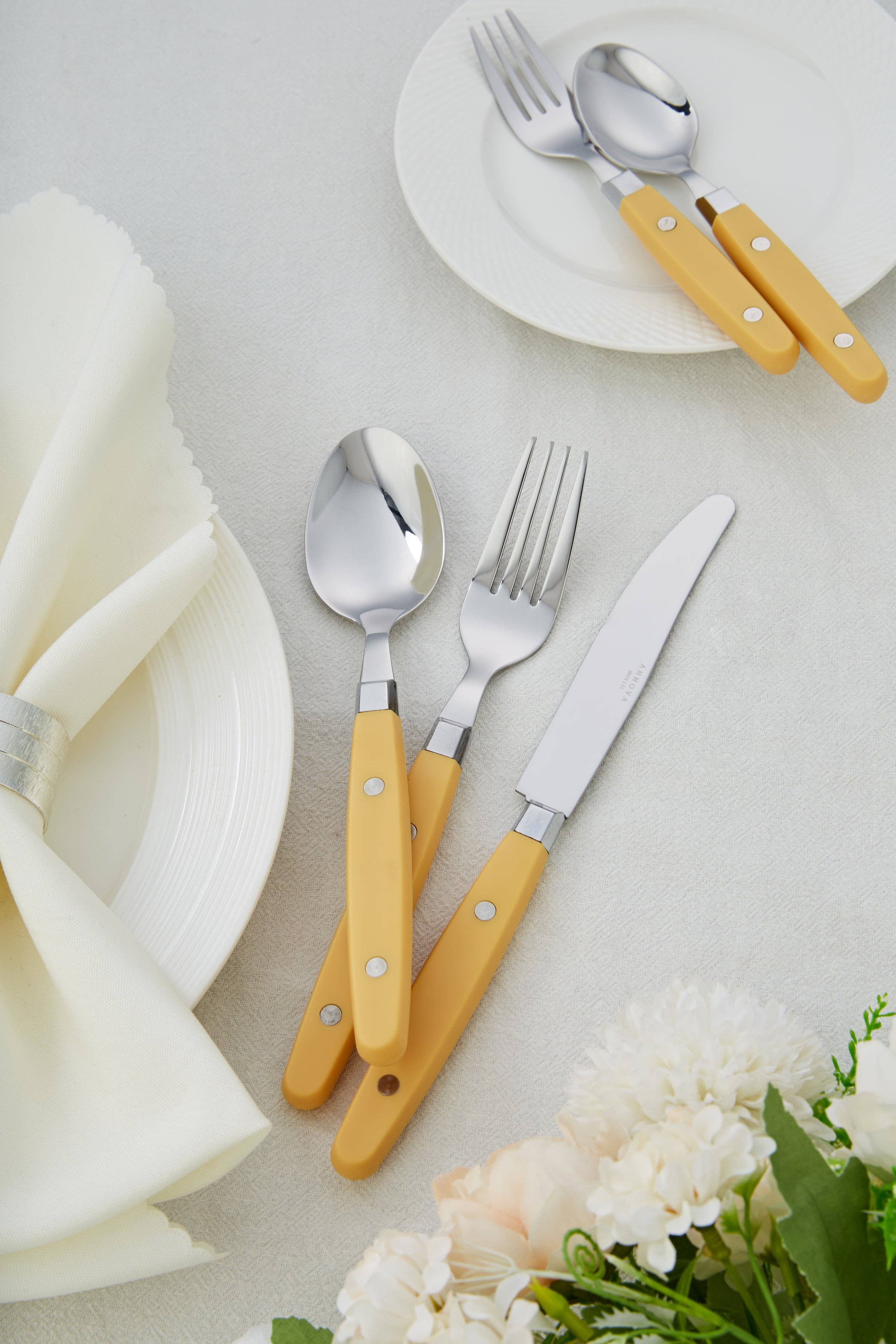 ANNOVA - Venta al por mayor Conjunto de cubiertos - Juego de Cubiertos Retro ANNOVA de 20 Piezas115