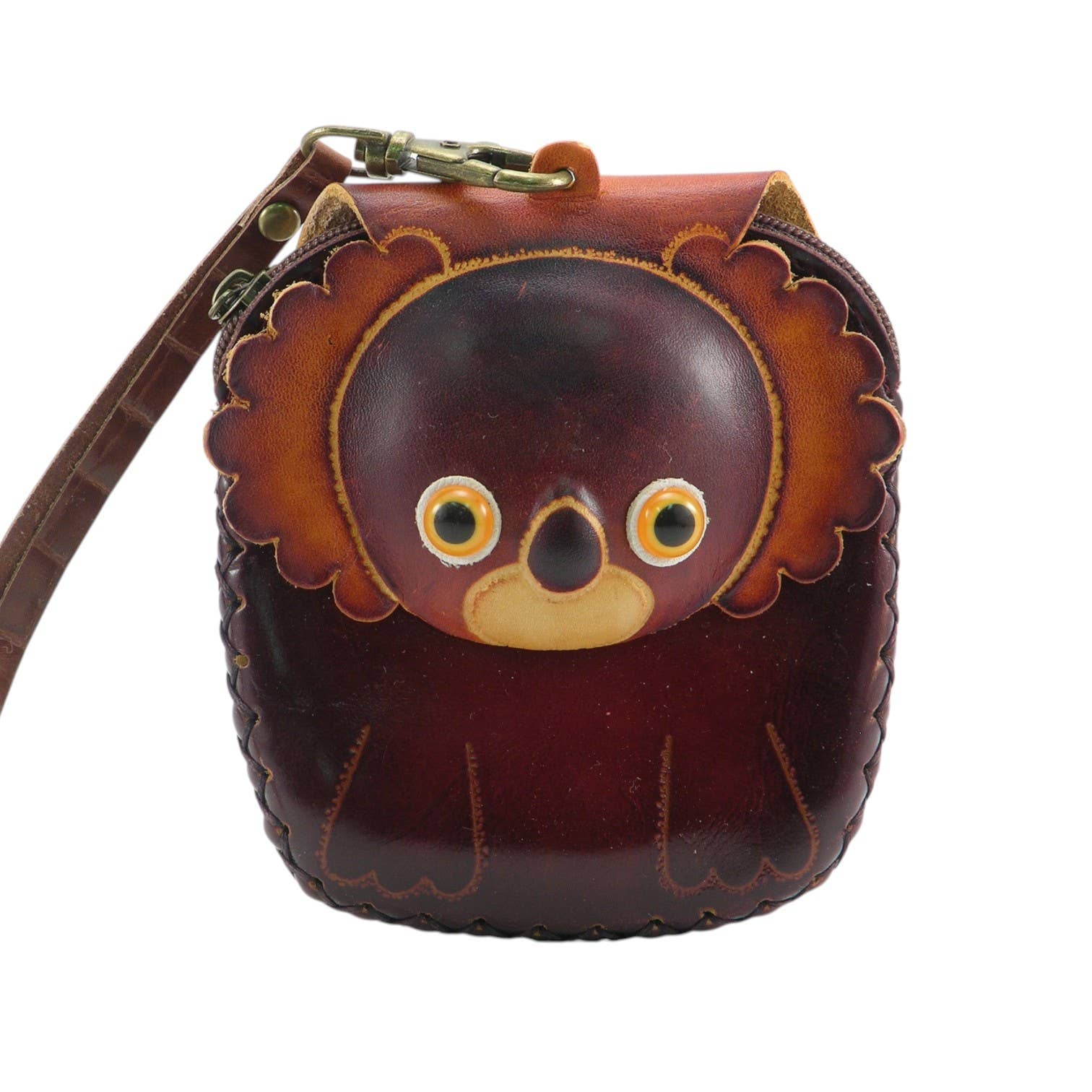Sunflower Handmade leather inc - Wholesale Wristlet - Handmade leather Koala Bear Wristlet coin purse0