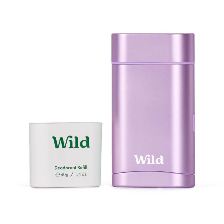 Wild – wholesale Deodorant – Unisex – Wild Purple Case and Coconut & Vanilla Deo Starter Pack (8 Pack)1