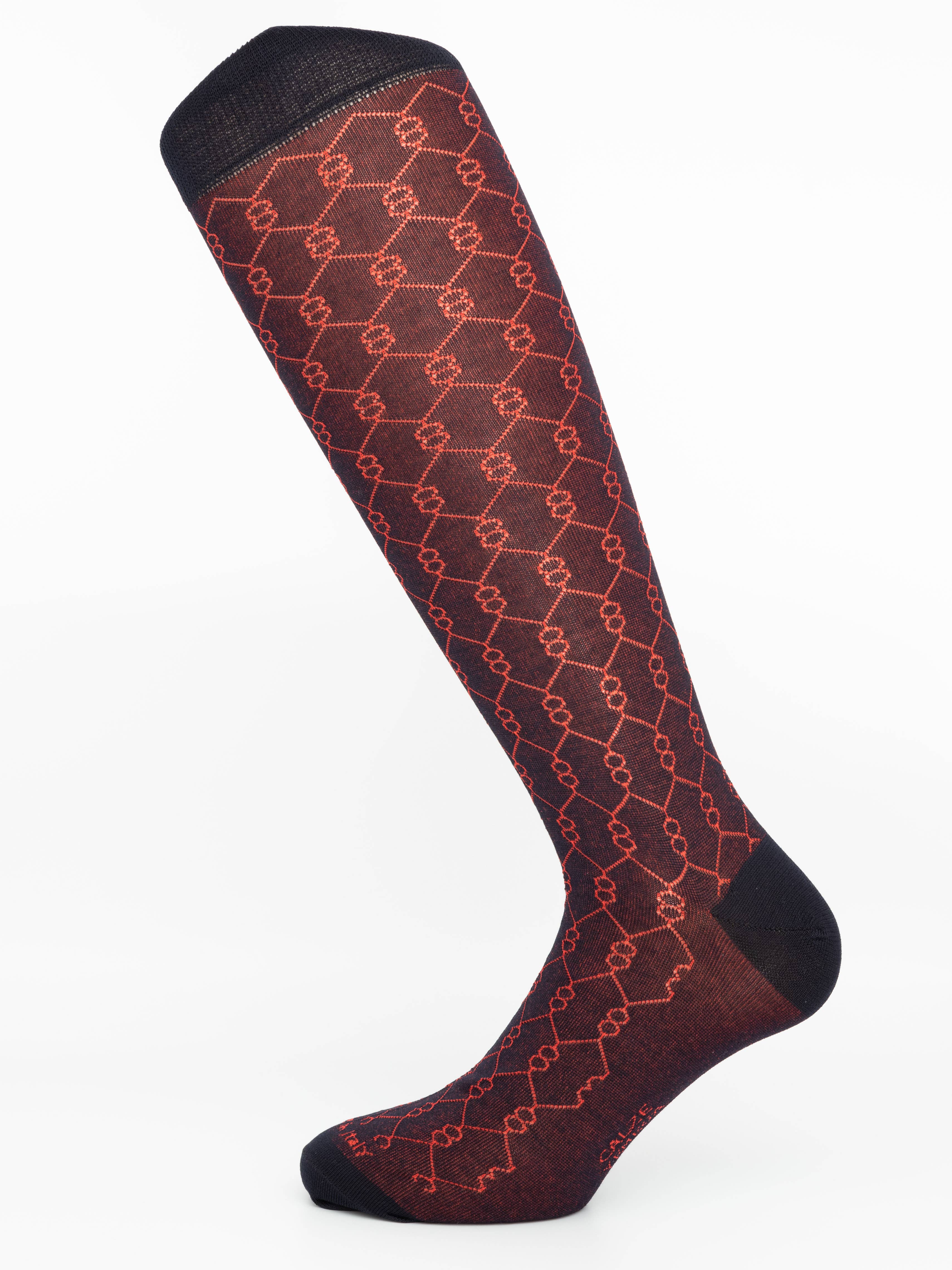 Calze Yemega – Großhandel Socken – Herren – Calze Yemega Herrensocken mit DNA-Muster2