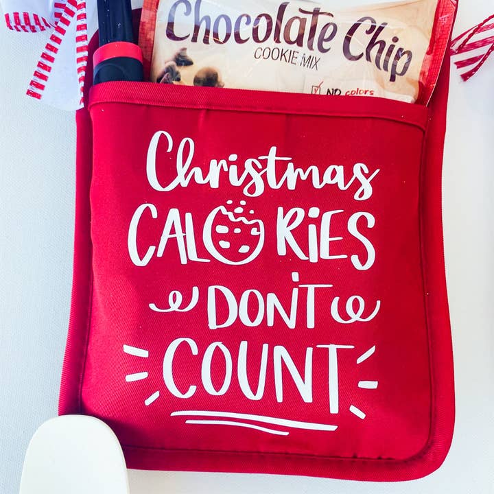 Christmas Calories Don't Count Potholder for wholesale by Peach Closet