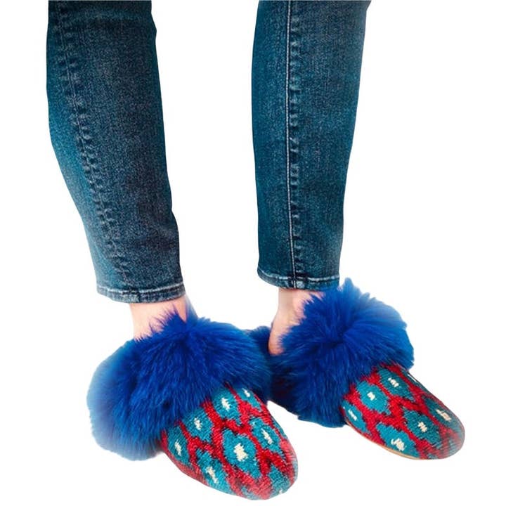 Pantoufle de cocktail en fourrure pour la vente par Baldiz