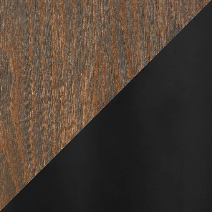 Black Metal Dark Walnut Wood Riley Arm Chair - Set of 2 for wholesale on Faire15