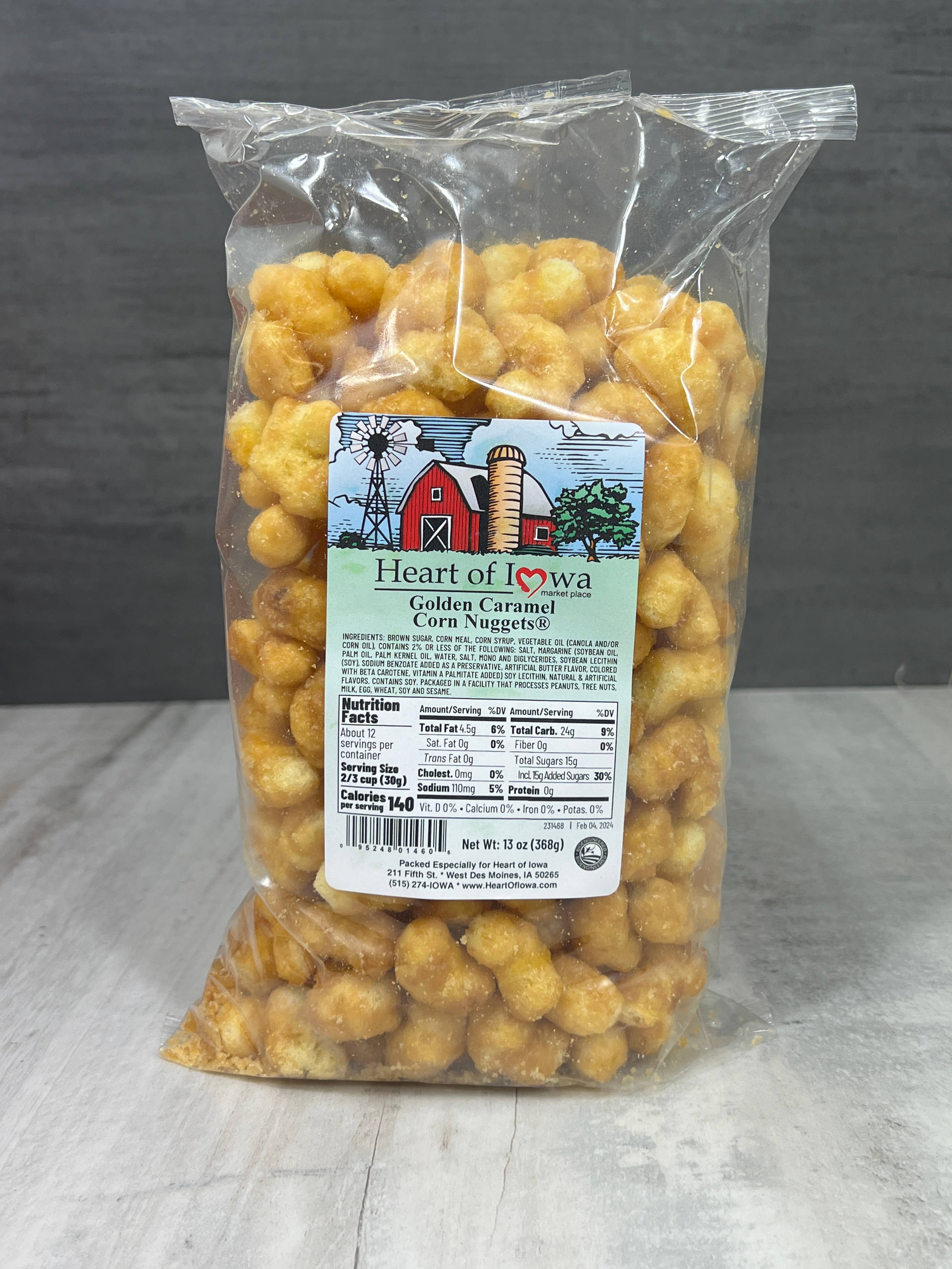Heart of Iowa Market Place - Wholesale Popcorn - Golden Caramel Nuggets