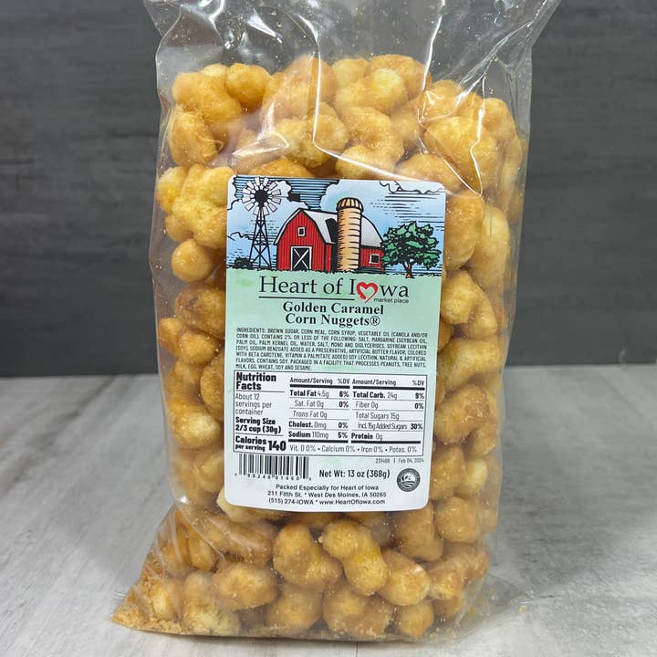 Heart of Iowa Market Place - Wholesale Popcorn - Golden Caramel Nuggets0
