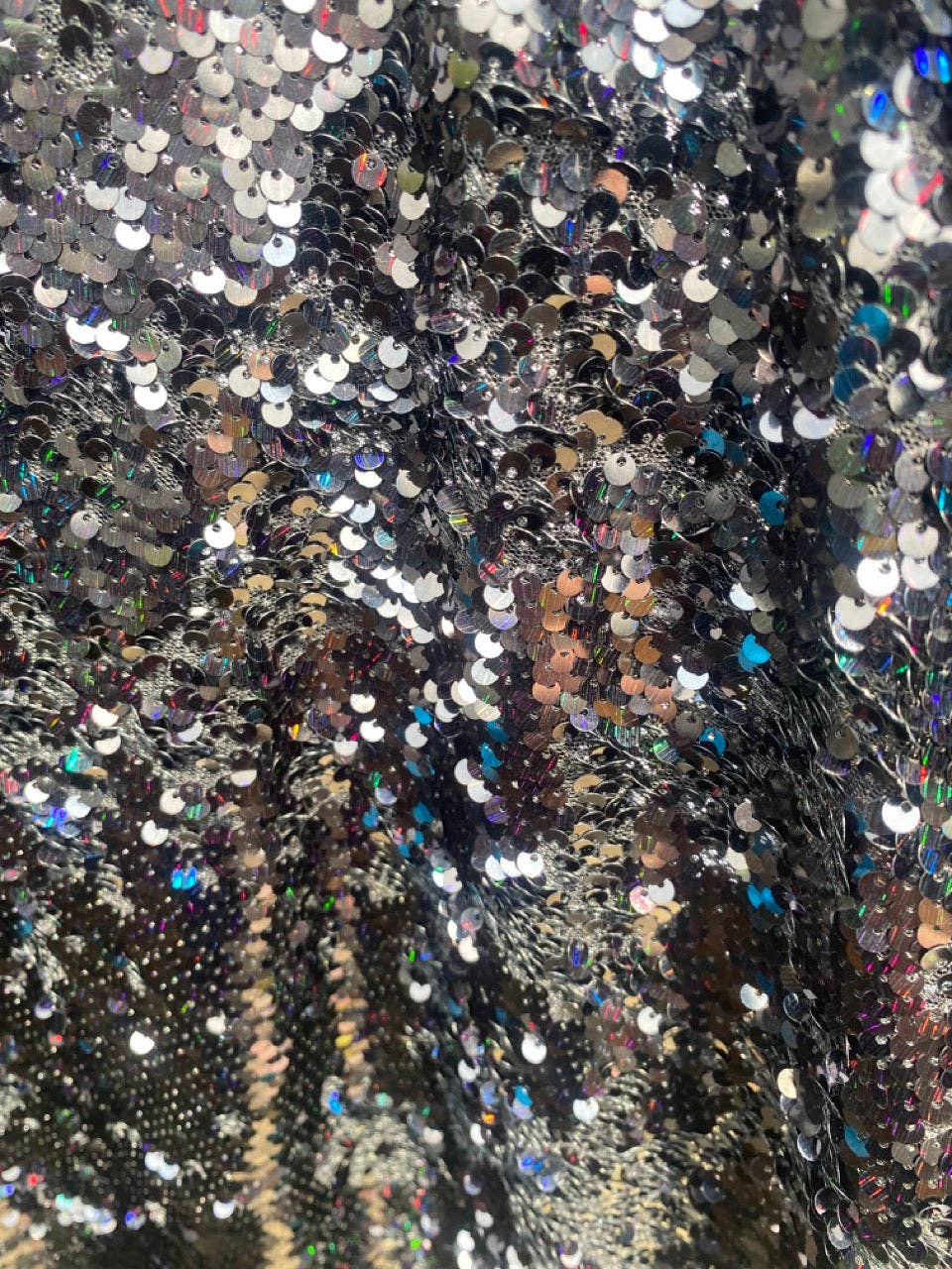 Fumbalinas - Wholesale Kaftan - Women's - Petrol Black Holographic Sequin Maxi Kaftan Gown/Kimono Robe22