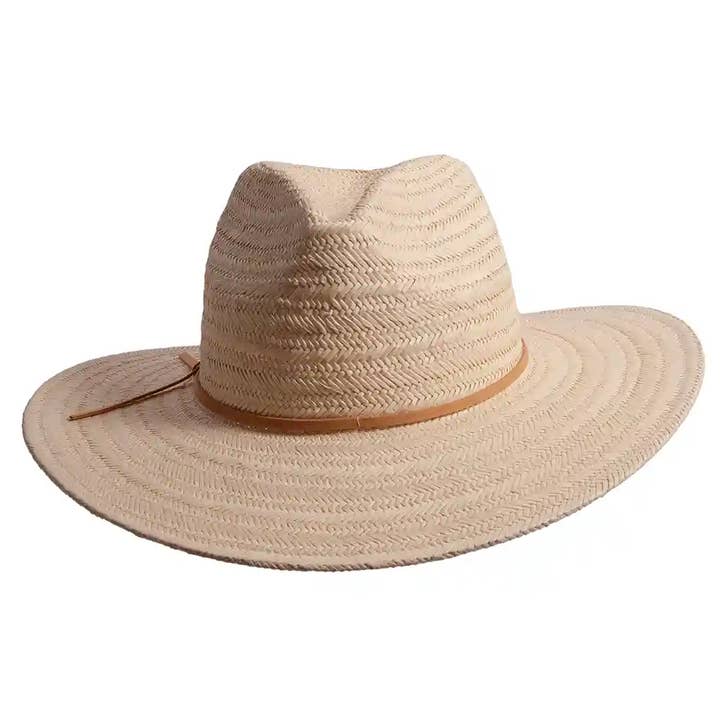 Natural Safari Straw Sun Hat - Style Paulo Open Sizing 6 for wholesale on Faire