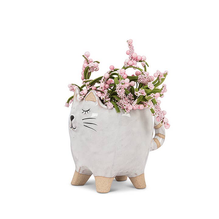 Abbott - Wholesale Plant Pot - Sm Cat w/Tail Planter-4"L