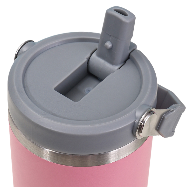 Auraquise - Vente Gourde/bouteille isotherme - Gobelet isotherme en acier inoxydable de 30 oz avec poignée et paille, mug de voiture isolé K-Pop Demon Hunters Merch4