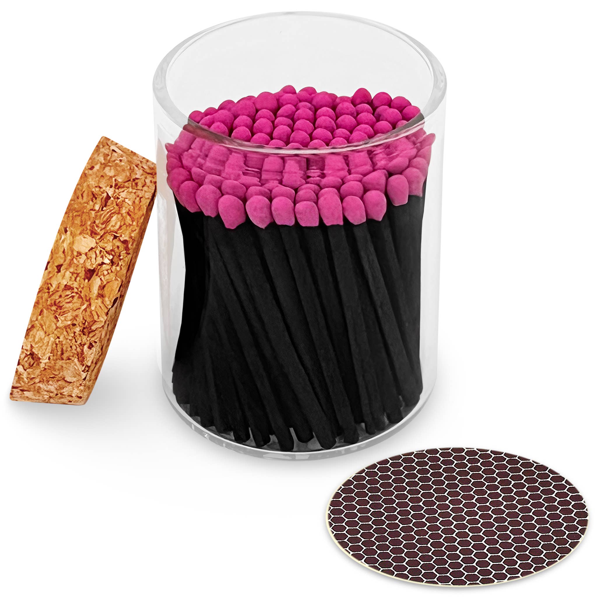 Thankful Greetings – wholesale Matches – 2" Matches in Cork Top Jar - Colors of Your Choice21