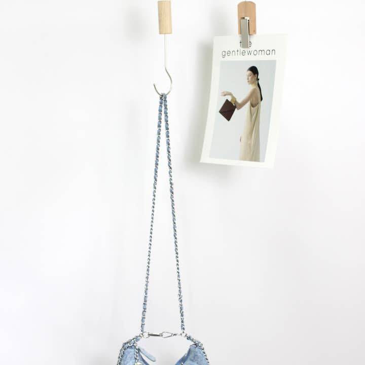 Blue A2406HK13738 - DENIM DELIGHT CRESCENT BAG for wholesale on Faire