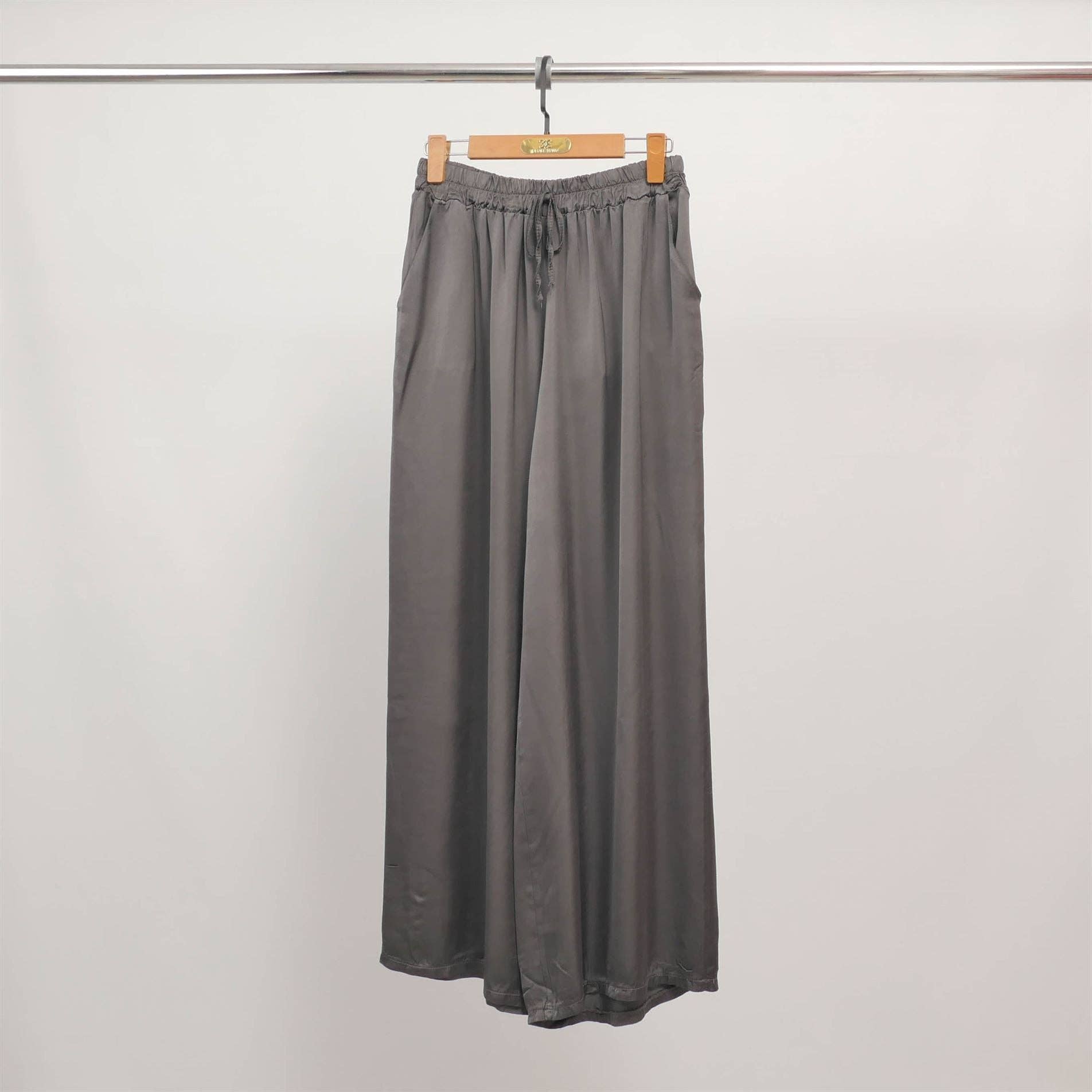 Cecile Wang – wholesale Pants – Women's – Wide fluid pants with elastic waistband KD6637VS-243