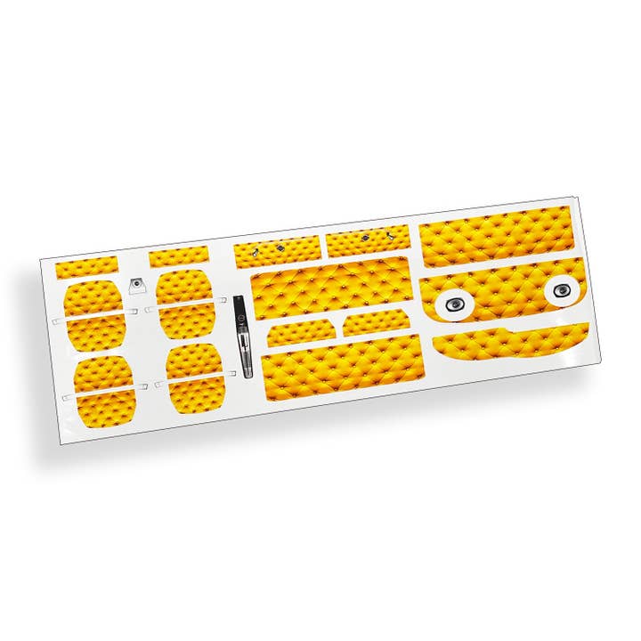 Yellow Interior Sticker Sheet 64 Impala for wholesale by Real Sticky