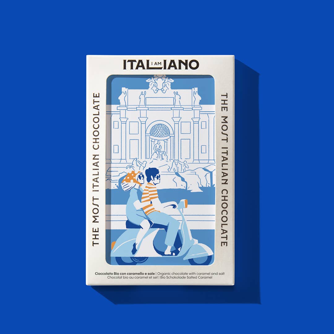 I AM ITALIANO – Engroshandel Chokoladebar – Rom - Økologisk Chokolade med Karamel og Salt