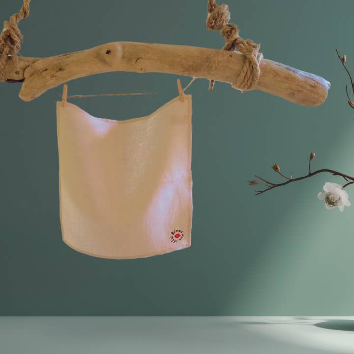 KLASSISCHE NATÜRLICHE Leinenservietten, 4er-Set, Bestickt für den Großhandel von Kisses mon chéri