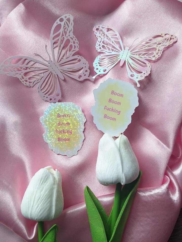 Boom Boom Kindle Sticker - Bookish Sticker - BOT for wholesale by Bookish Club UK