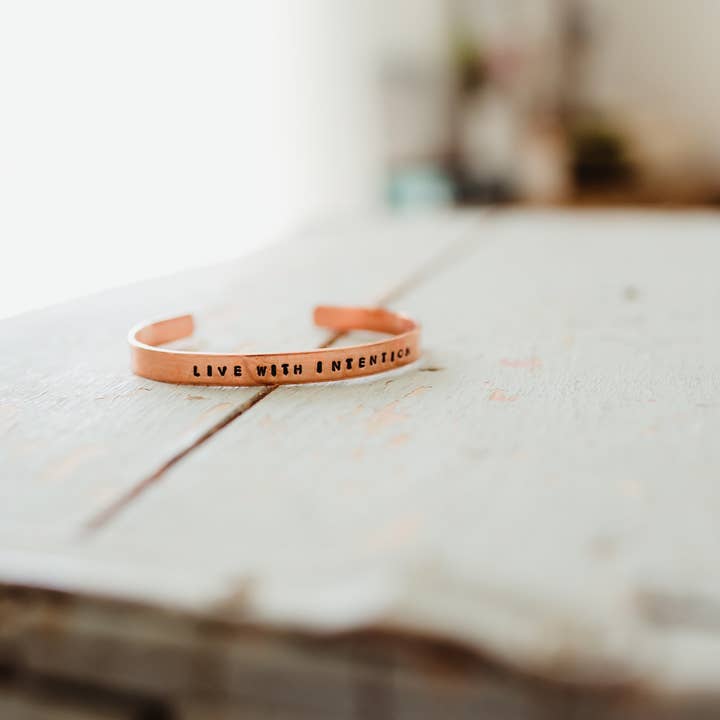 Live with Intention Bracelet for wholesale by Maggie Claire Designs
