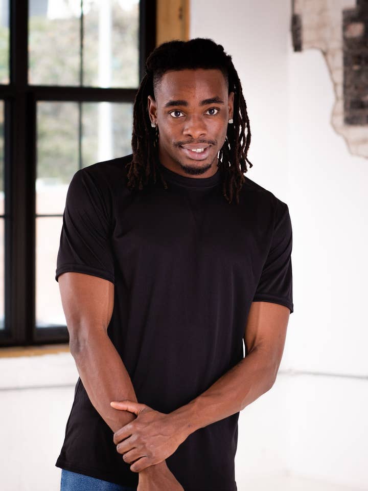 Polyester Short Sleeve Tee for wholesale by GOEX Apparel