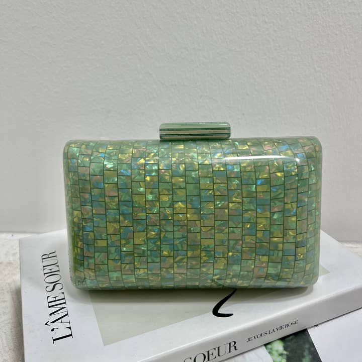 SWEET MAGIC MODA Y COMPLEMENTOS – Großhandel Clutch – Damen – Party-Tasche mit Perlmutt-Effekt, 2er-Pack3