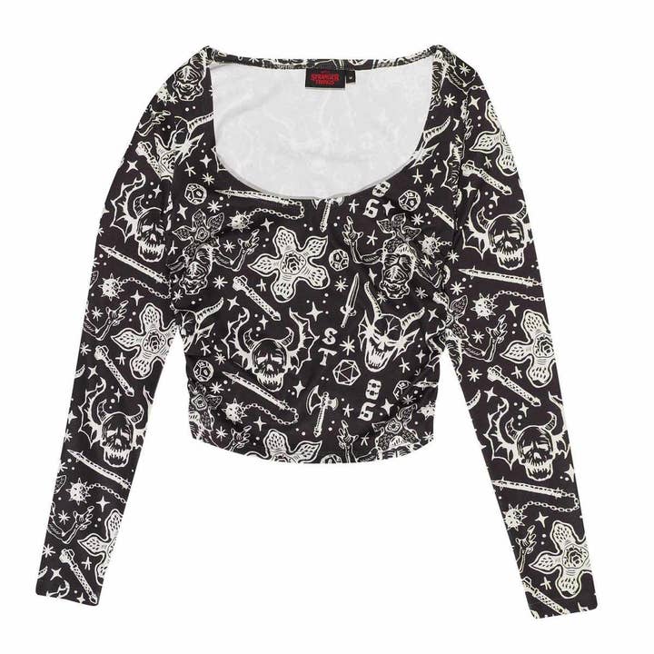 Stranger Things - Hellfire (Kvinnors långärmad topp) Storlek S-M-L Ny för wholesale av fanseller ug