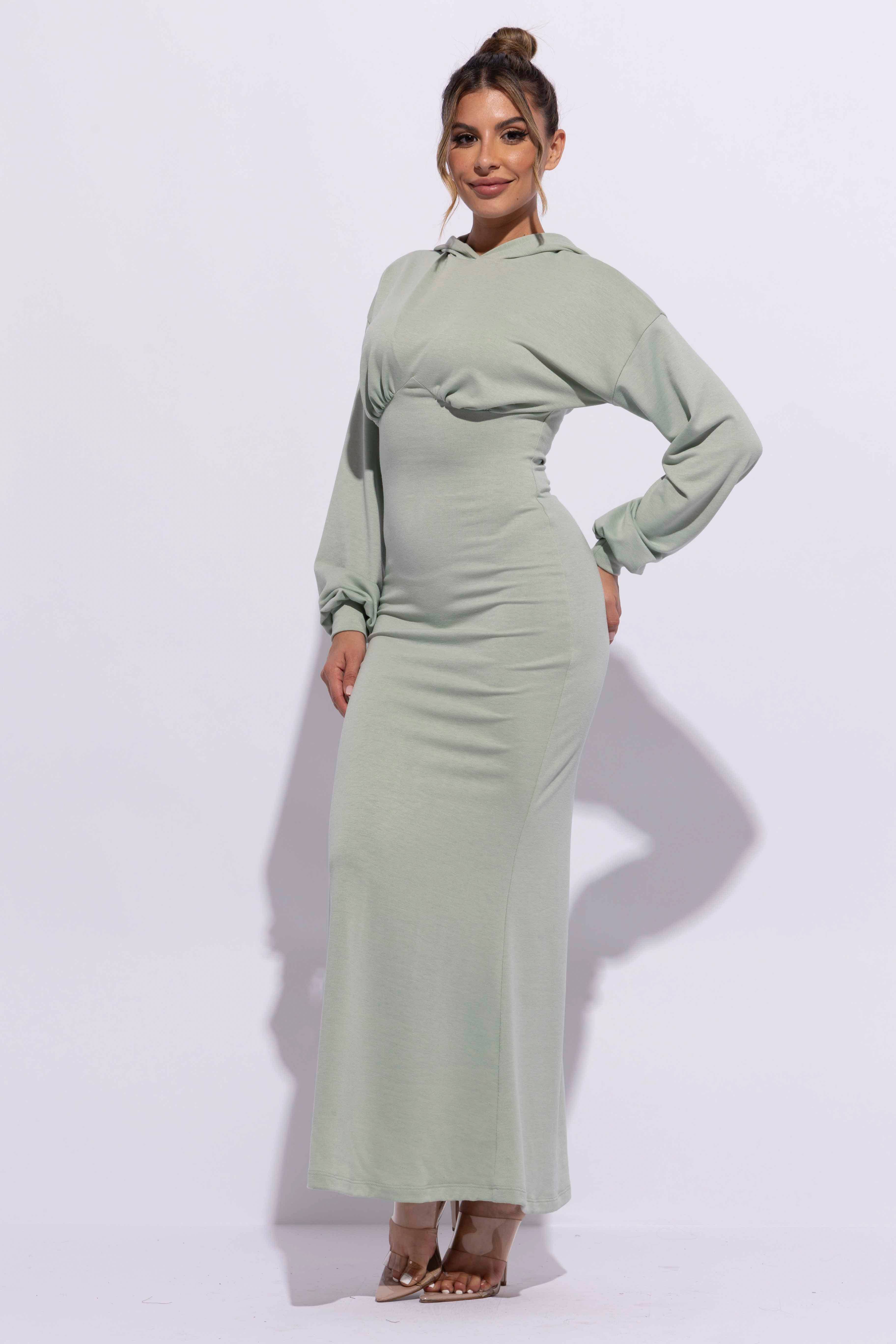 K Too – wholesale Dress – Women's – Hoodie maxi dress19