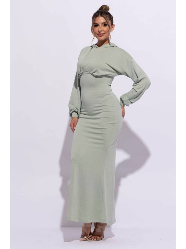 K Too – wholesale Dress – Women's – Hoodie maxi dress19