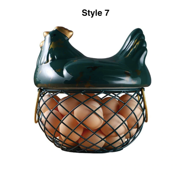 Homerely (We Cover All Import Duties) – Engroshandel Æggebæger/holder – Keramisk æg Opbevaring Basket6