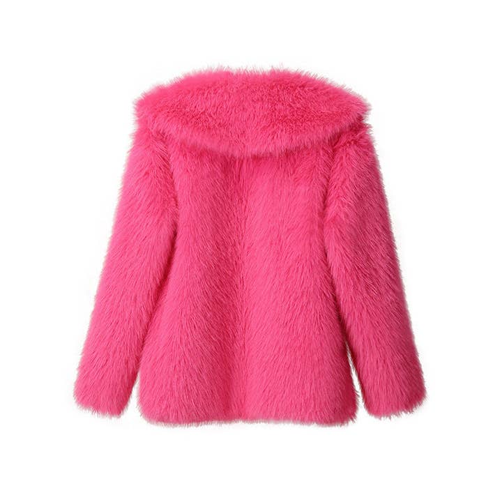 Marayn - Wholesale Fur/Faux Fur Coat - Women's - Chic Faux Fur Lapel Coat AutumnWinter Womens Style37