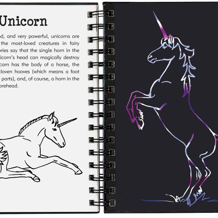 Peter Pauper Press - Wholesale Sketchbook/Sketchpad - Scratch & Sketch Dragons & Mythical Creatures