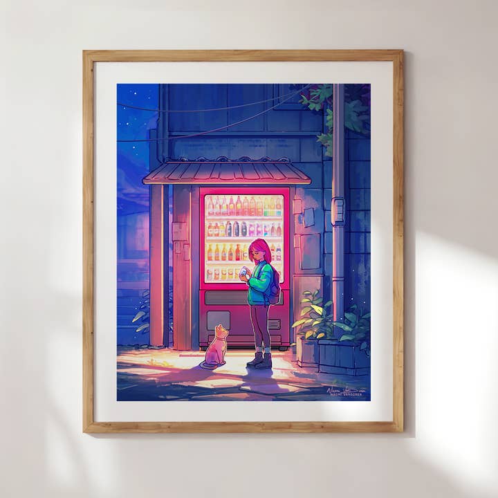 Naomi VanDoren Studio - Wholesale Art print - Late Night Snack - Art Print2