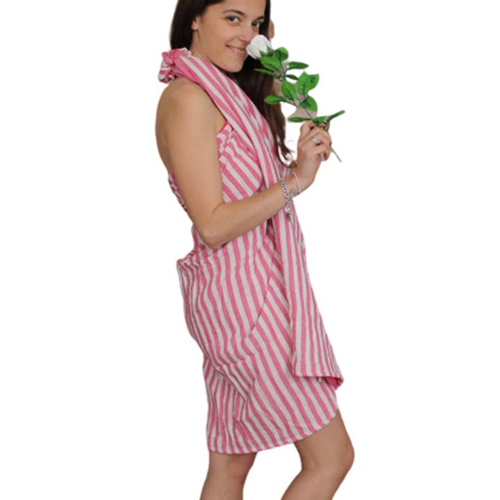 Cotton Pareo Throw - 100x180 cm - Hot Pink for wholesale by Ancient Wisdom