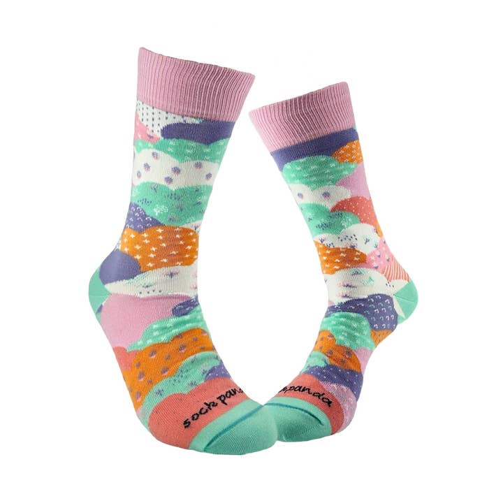 Chaussettes Nuage Joli de Sock Panda (Taille Moyenne Adulte - Pointures Femme 35-41) pour la vente par Sock Panda