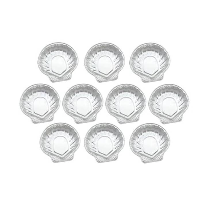 Fackelmann - Wholesale Disposable Plate - Set of 10 Fackelmann aluminum scallop dishes
