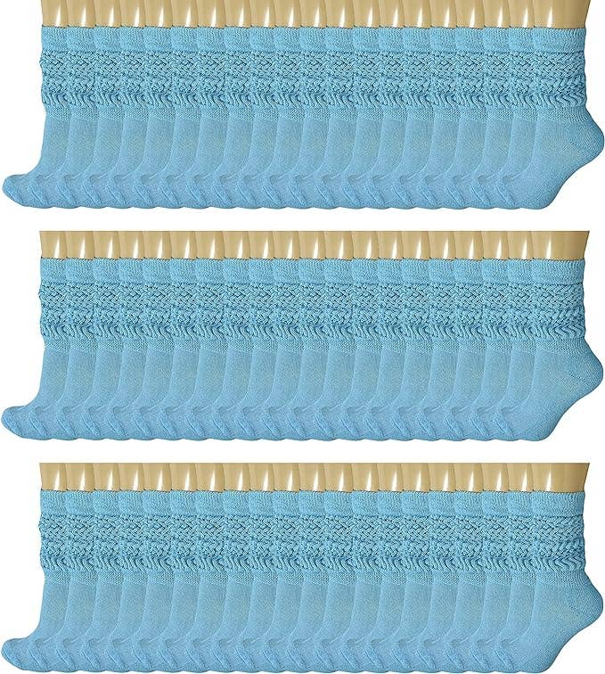 Mars Outlet Store LLC - Wholesale Socks - Women's - 120 Pairs Extra Long Heavy Slouch Cotton Socks, Size 5-108