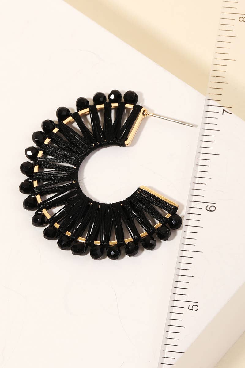 Anarchy Street - Wholesale Hoop earrings - Bead Threaded Hoop Earrings2