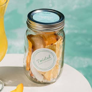 Tropical Twist Craft Cocktail Jar for wholesale by Twisted Craft Cocktails