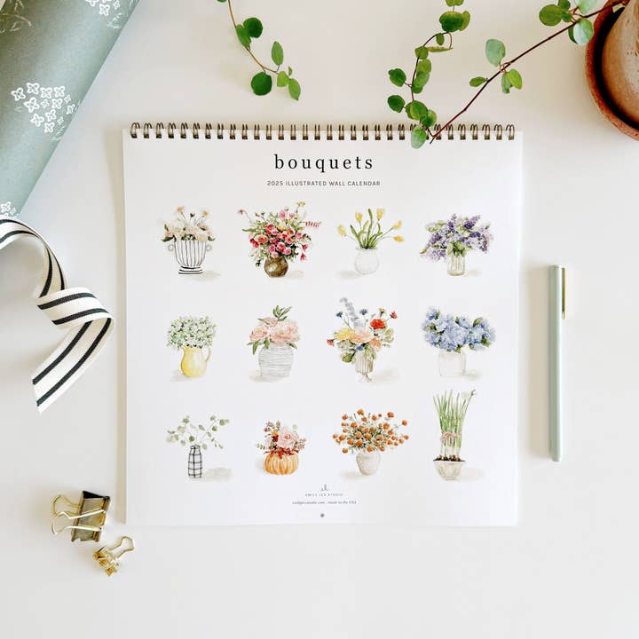 emily lex studio - Wholesale Calendar - 2025 bouquets calendar