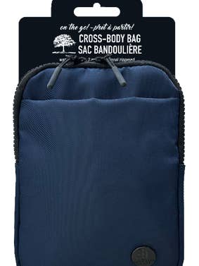 Small Cross Body Bag Navy SKU 65722 for wholesale by M&S Distributions Corp