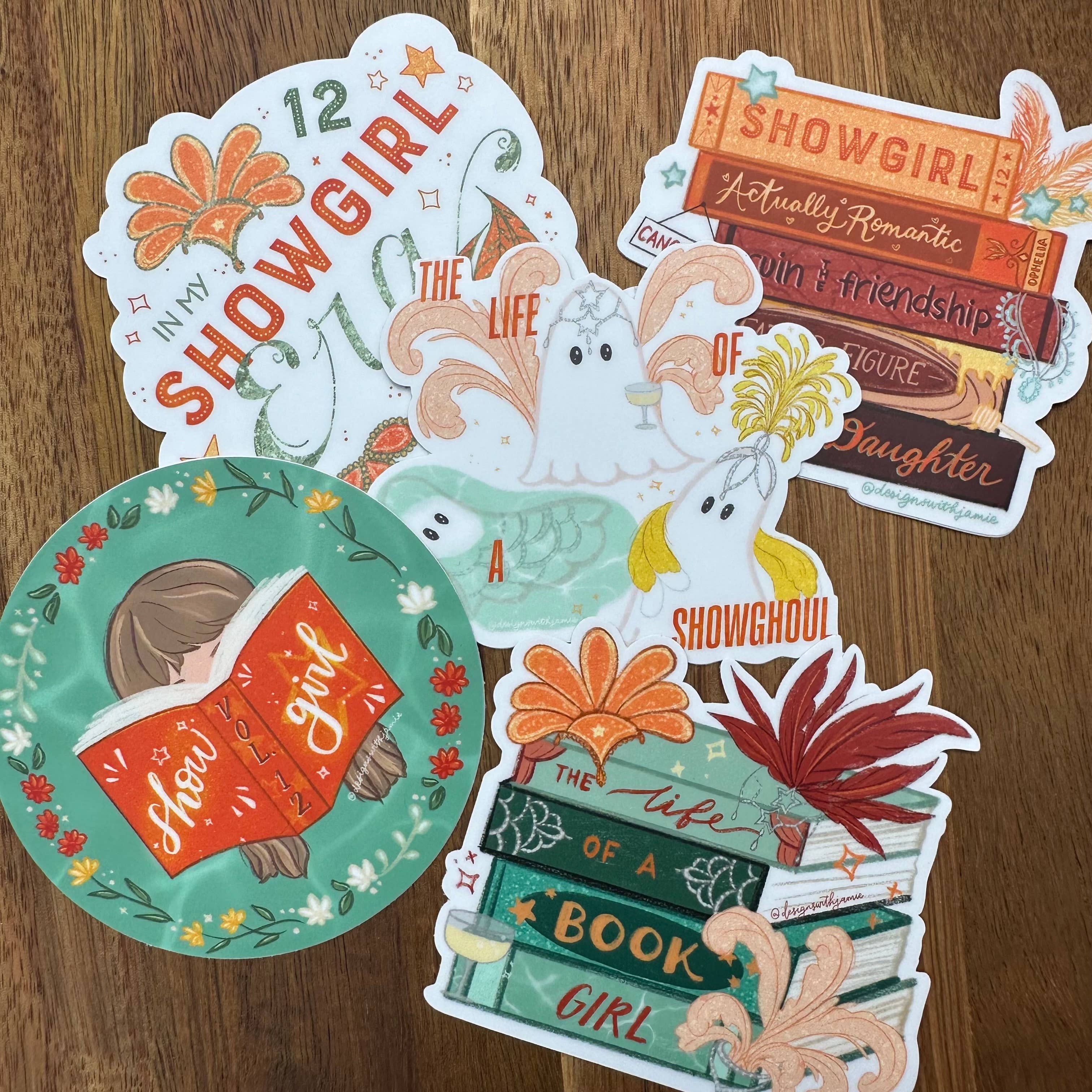 Designs with Jamie – Engroshandel Klistermærke – Liv af en Bogpige Klistermærke3