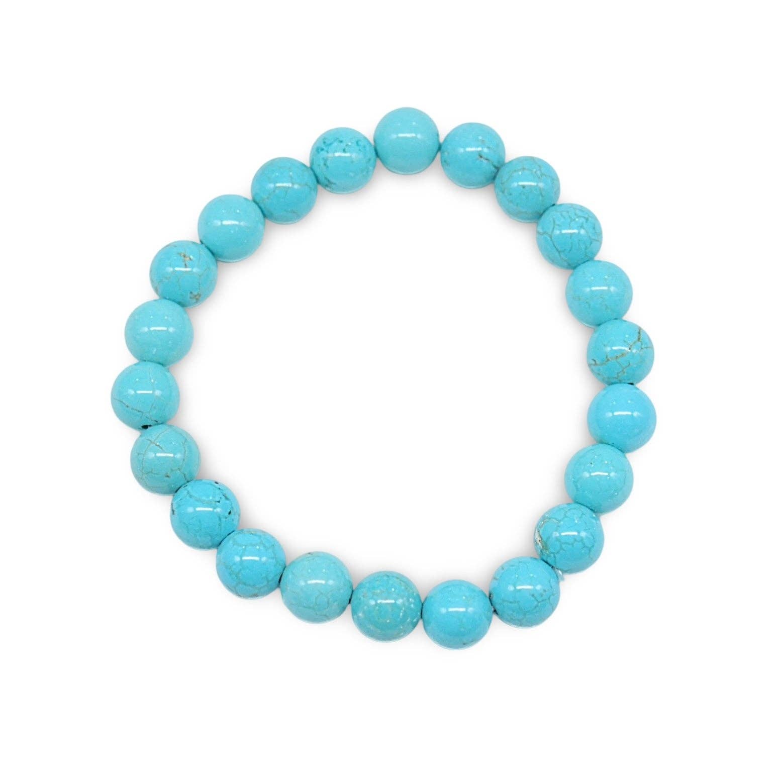 Arômes & Évasions - Wholesale Beaded Bracelet - Bracelet - Blue Howlite - 8mm