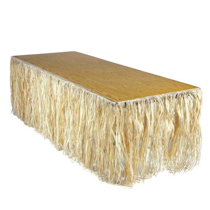 Raffia Table Skirting - 2.74Mtr x 76cm for wholesale by 360 Degrees Ltd
