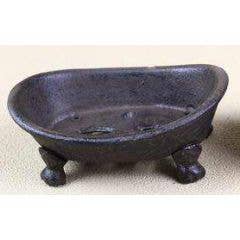 Portasapone in ghisa a forma di vasca da bagno 14 x 9 x 10,5 cm per la vendita all'ingrosso da parte di Lucknow Southern and Company